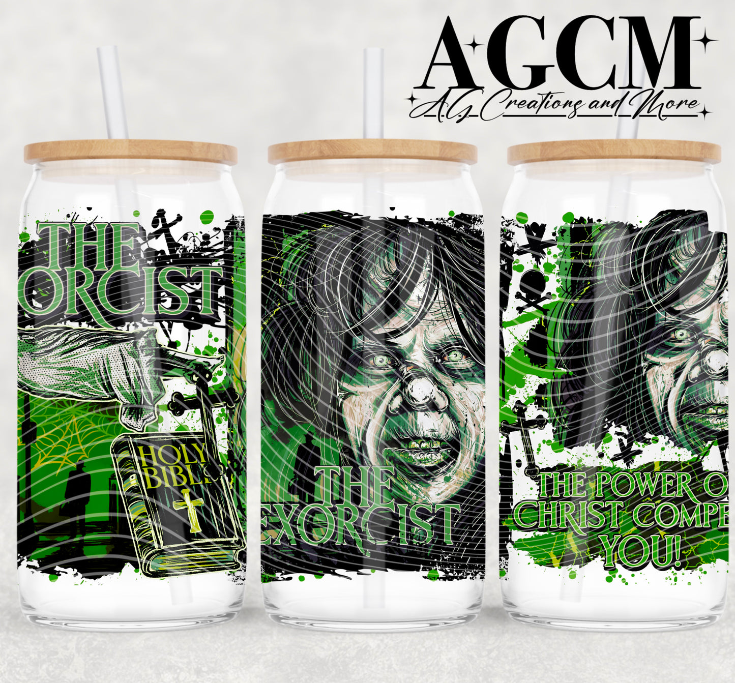 Possessed Girl 16oz Libby wrap PNG