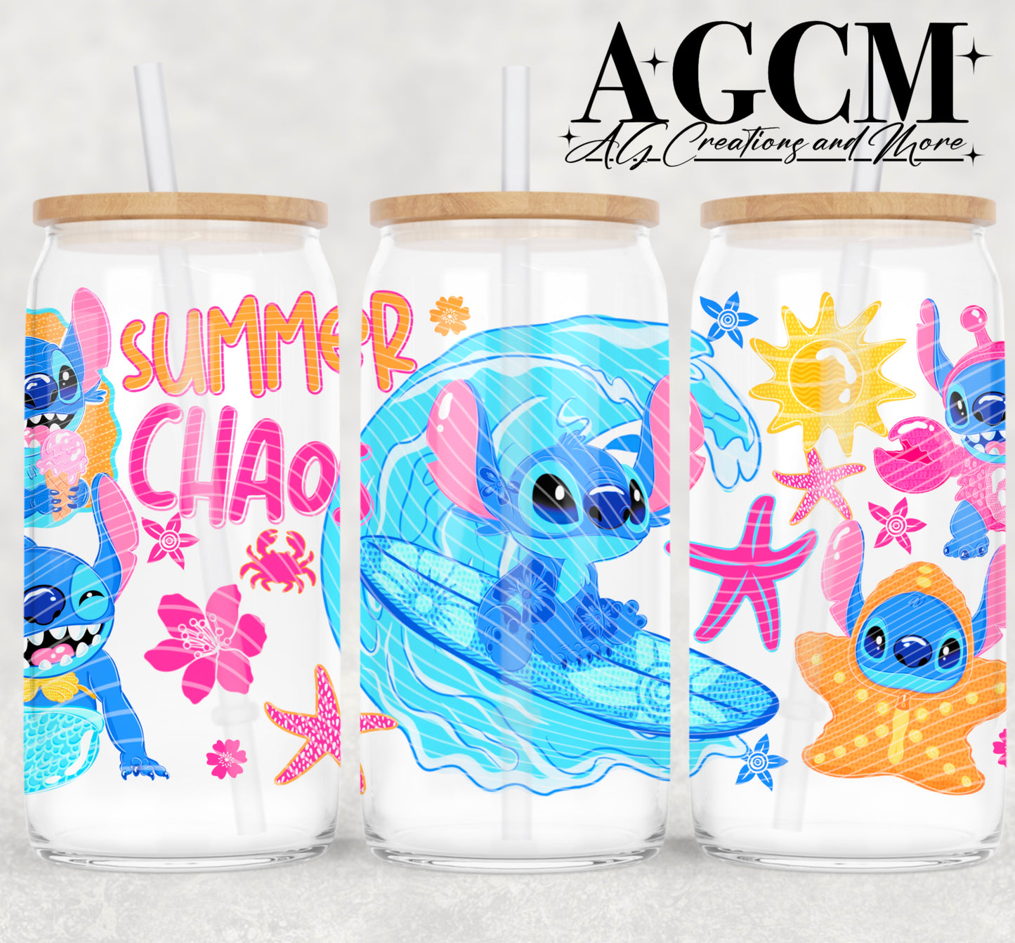 Summer Chaos 16oz Libby wrap PNG