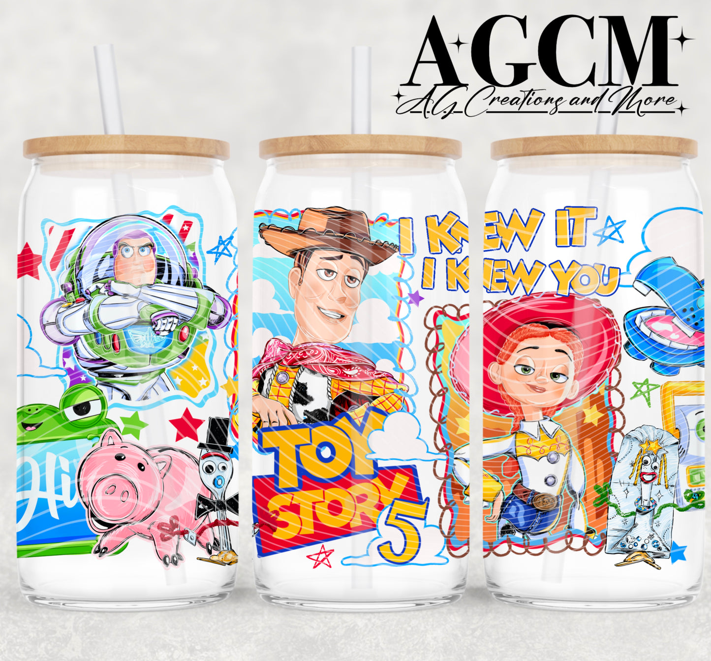 Cowgirl & Friends 16oz Libby wrap PNG