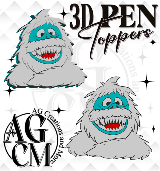 Snow Monster 3D Pen Toppers (wholesale)