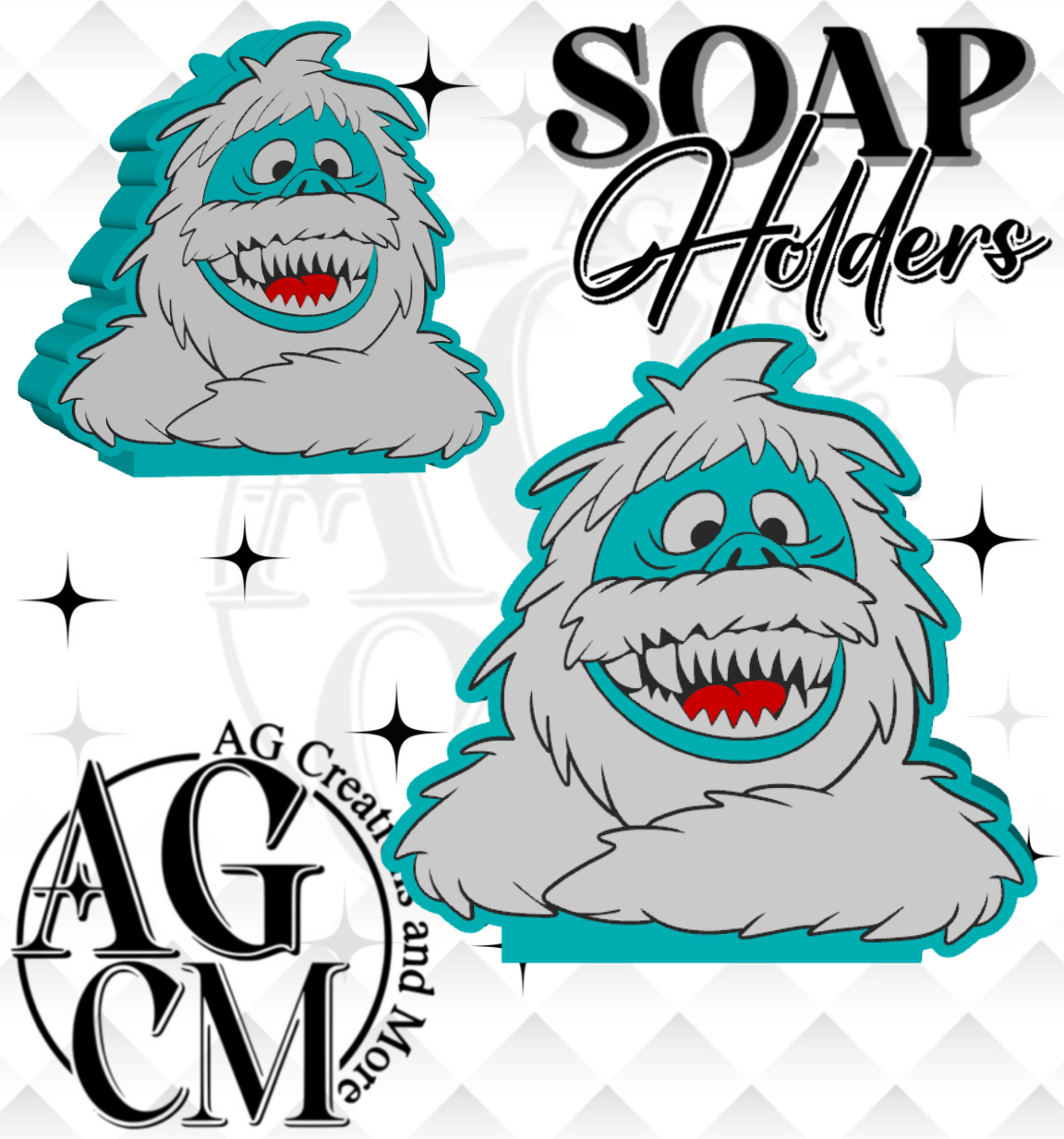 Snow Monster 3D Soap Holders (wholesale)