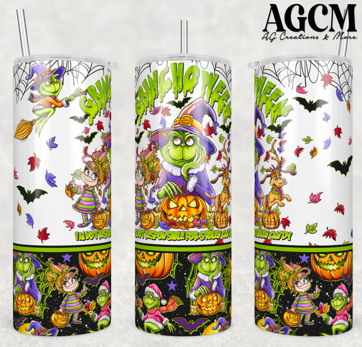 Spooky Green Guy stolen candy Tumbler Digital Download PNG