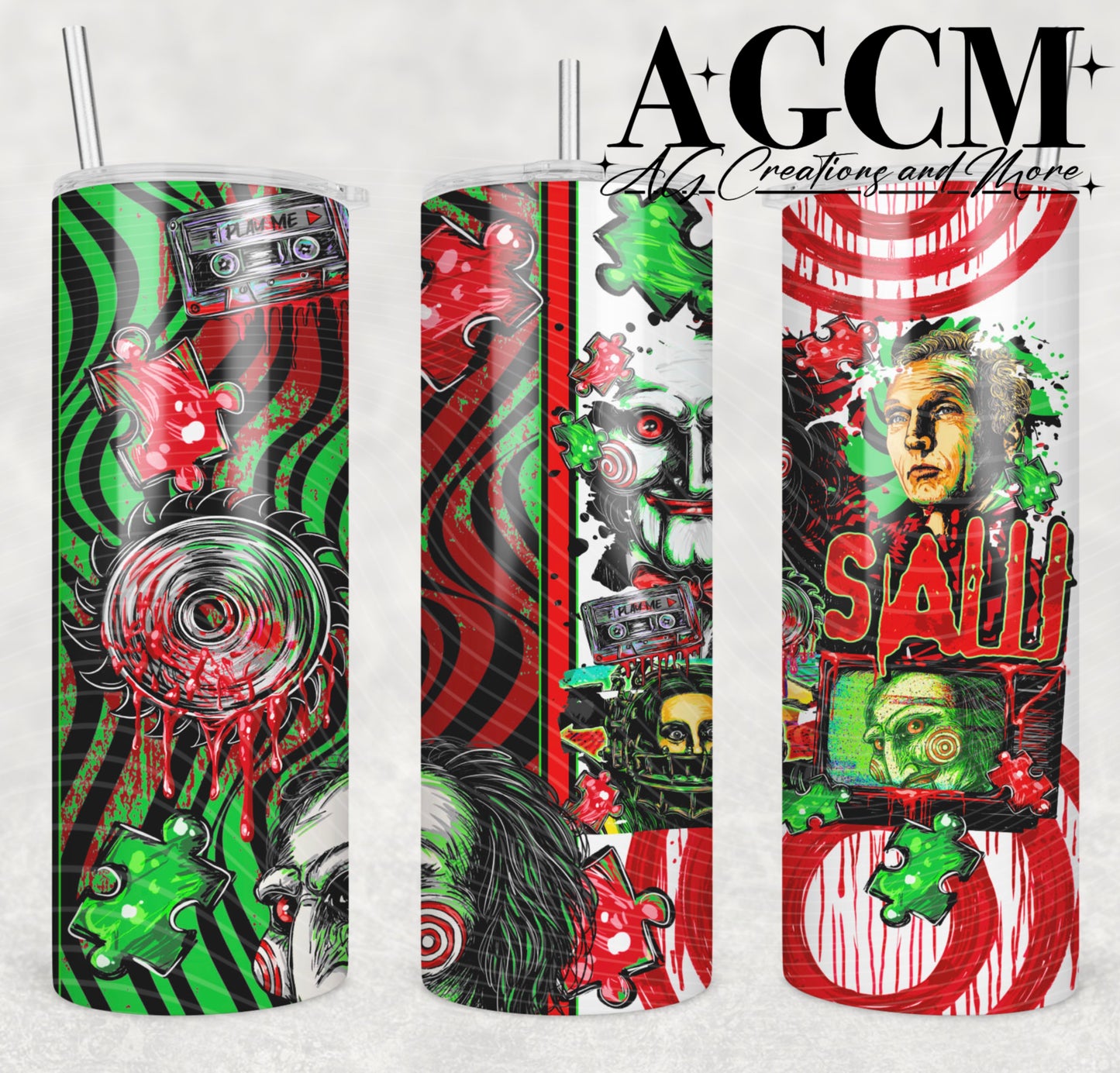 Jigsaw 20oz Tumbler Design | Instant PNG Digital File