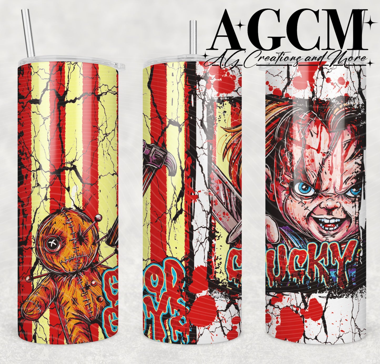 Creepy Doll 20oz Tumbler Design | Instant PNG Digital File