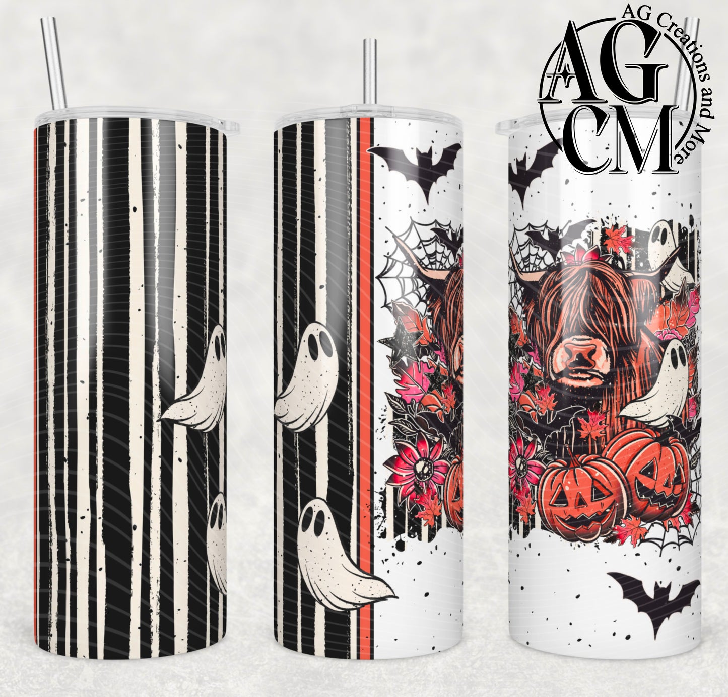 Fall Highland 20oz Tumbler Digital Download PNG