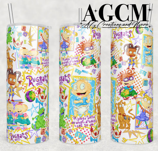 90s Baby 20oz Tumbler Design | Instant PNG Digital File