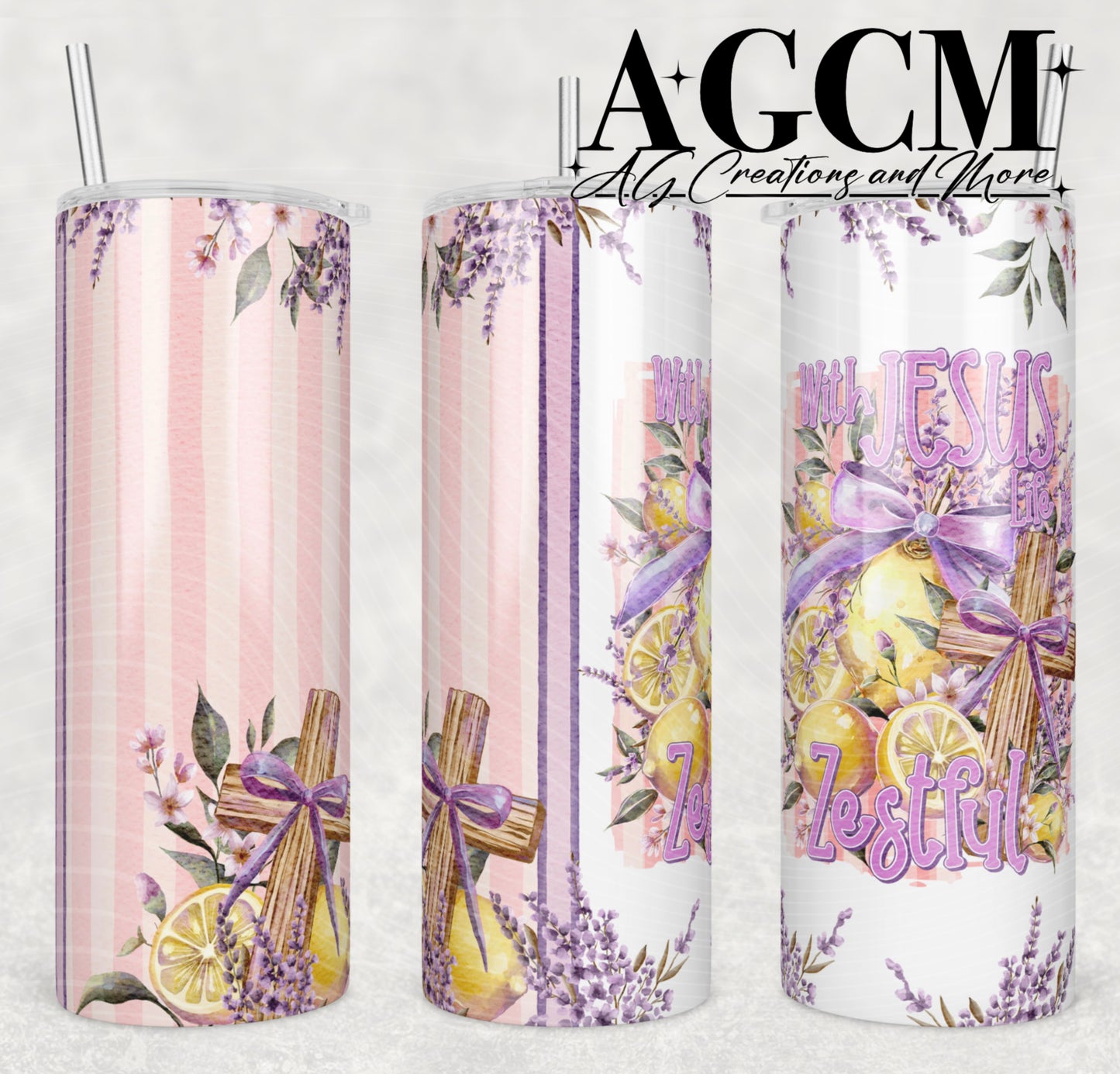 Zestful 20oz Tumbler Design | Instant PNG Digital File