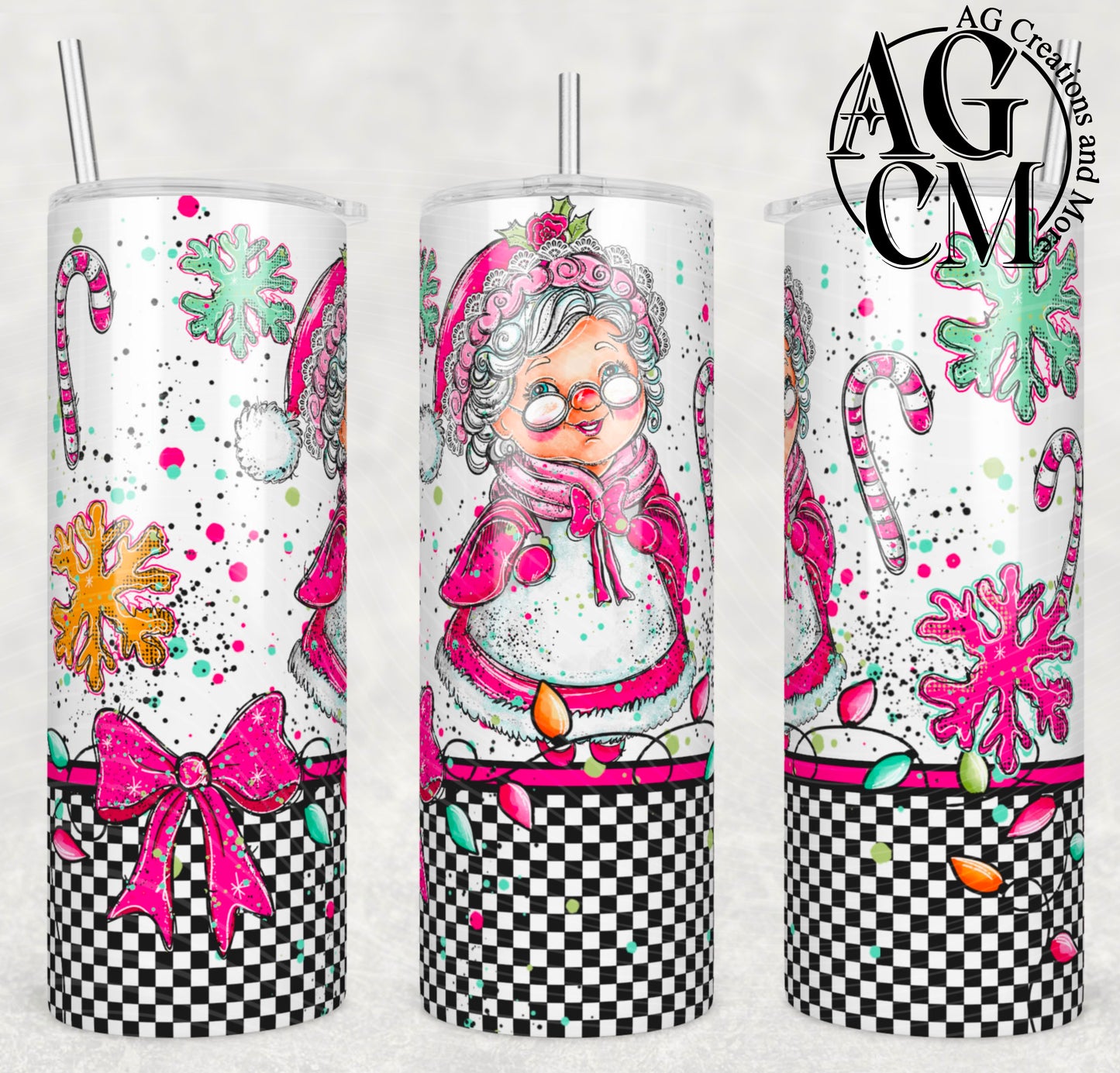 Ms. Claus  20oz Tumbler Digital Download PNG