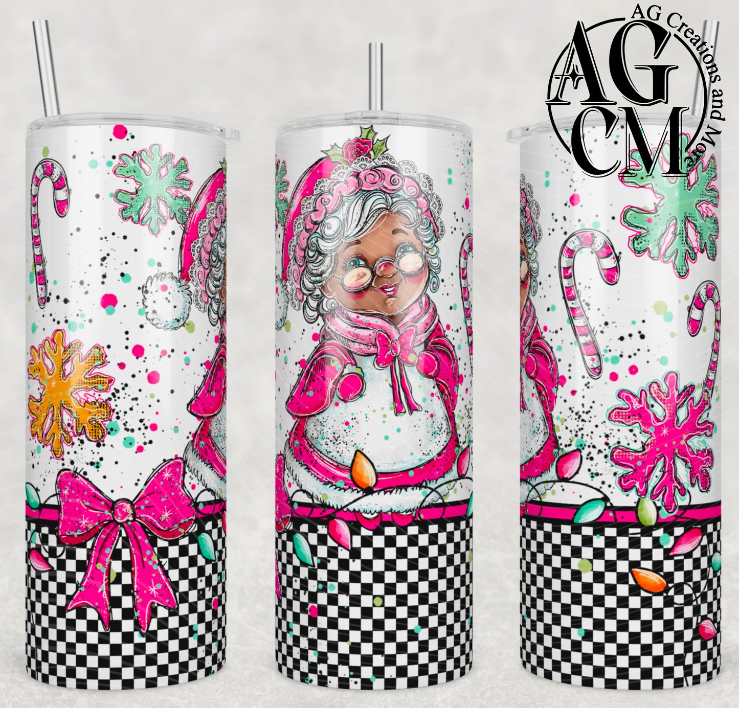Ms. Claus  20oz Tumbler Digital Download PNG
