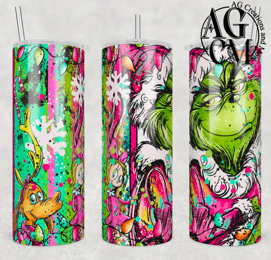 Green Guy Doodle  20oz Tumbler Digital Download PNG