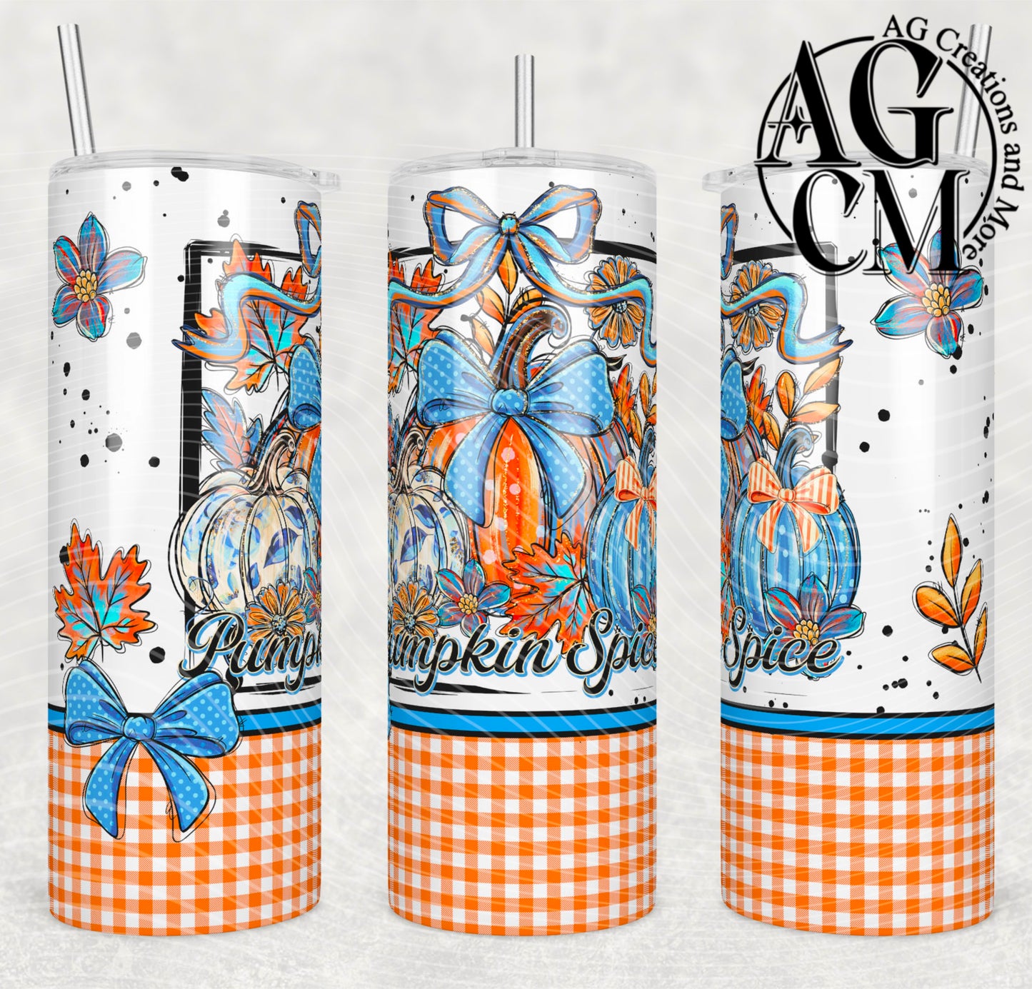 Pumpkin Spice 20oz Tumbler Digital Download PNG