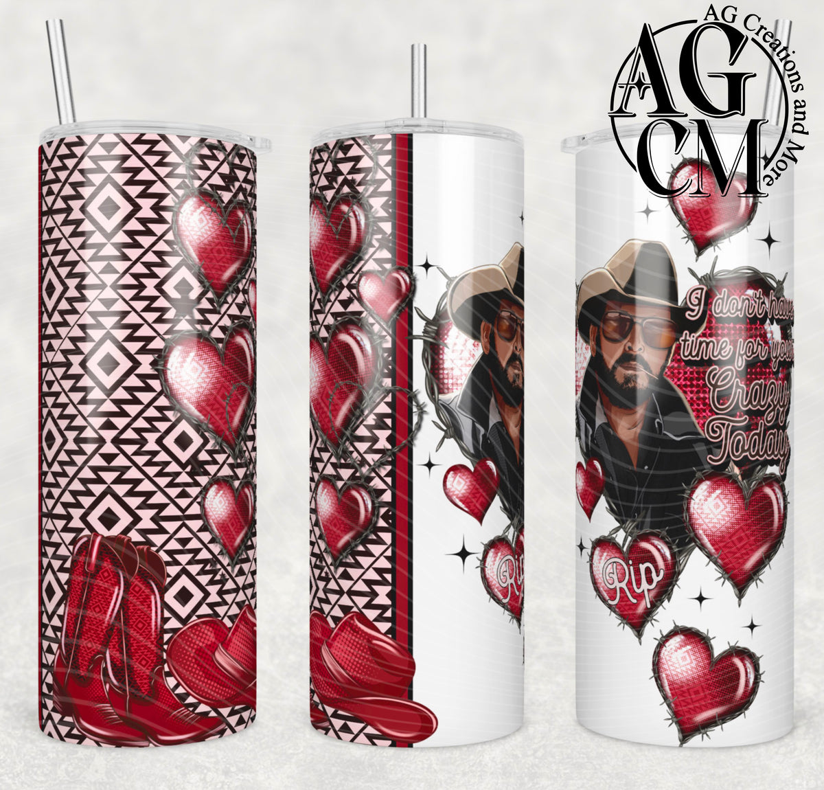 Crazy Today RIP 20oz Tumbler Digital Download PNG