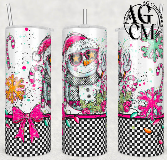 Snowman 20oz Tumbler Digital Download PNG