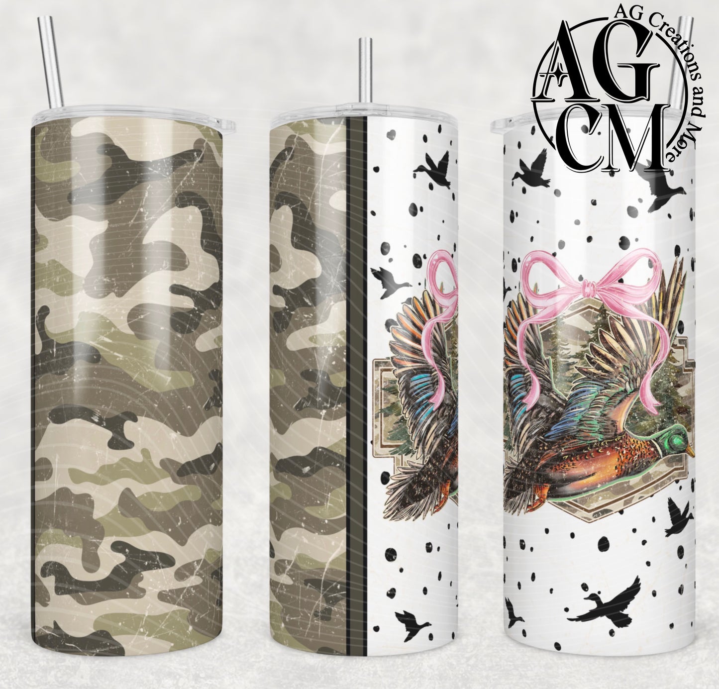 Mallard Pink Bow Sets Digital Download PNG