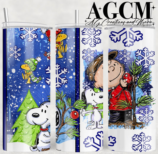 CB Christmas Tree 20oz Tumbler Design | Instant PNG Digital File