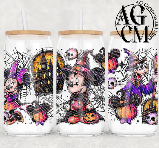 Halloween mouse 16oz libby wrap PNG