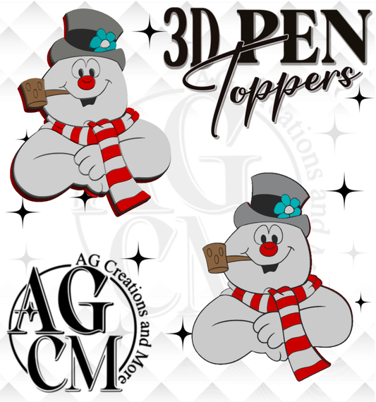 Snowman 3D Pen Toppers (wholesale)