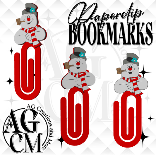 Snowman 3D Paperclip / Bookmarks (wholesale)