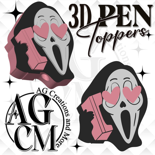 GF Heart Glasses 3D Pen Toppers 3MF File