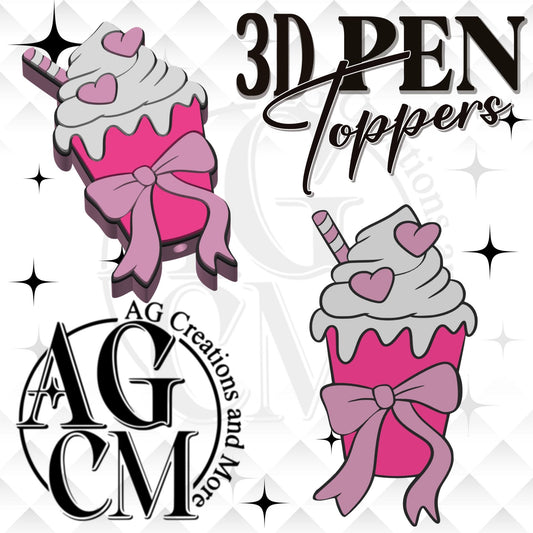 MilkShake Hears 3D Pen Toppers 3MF File