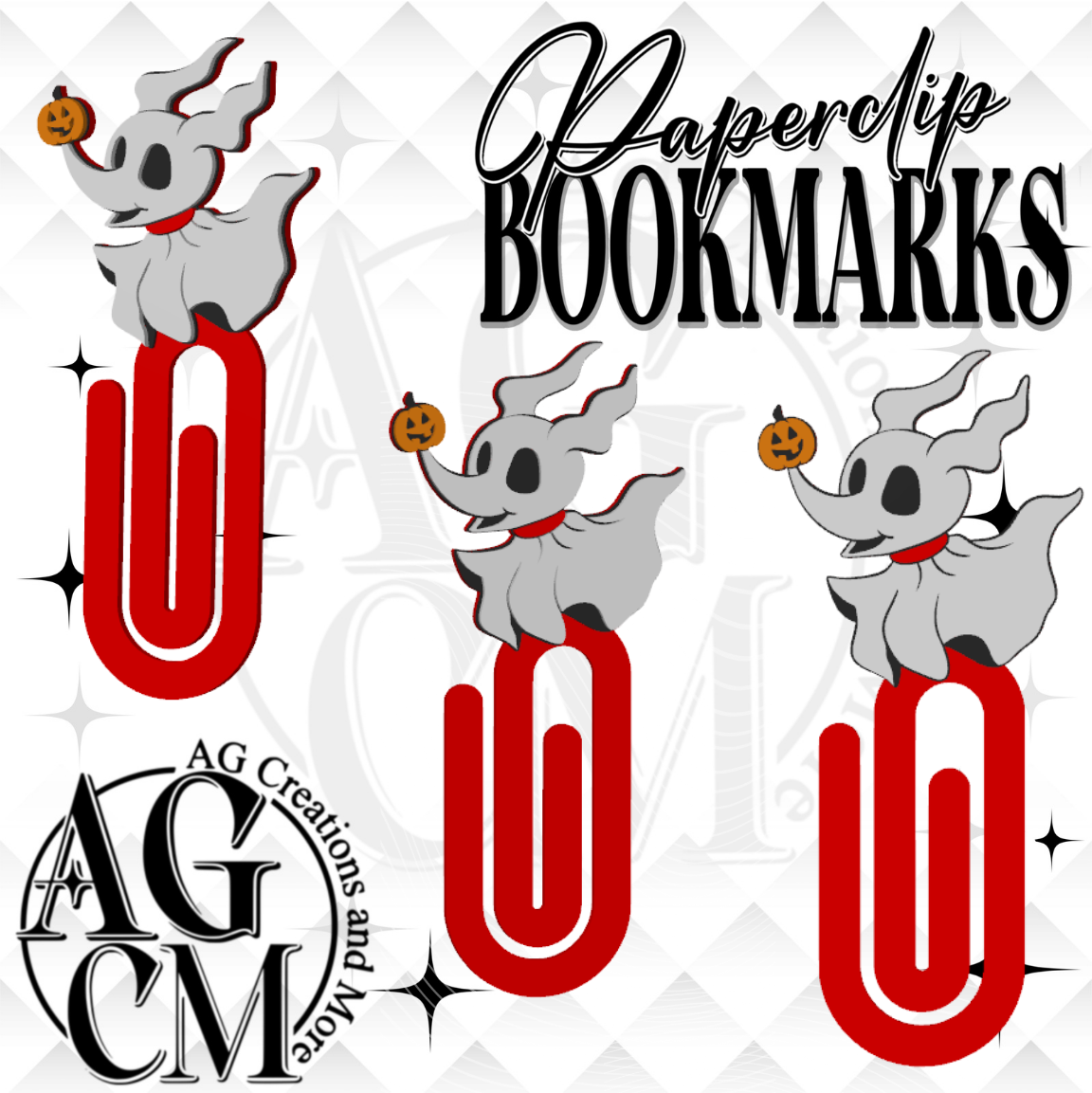 Ghost Dog 3D Paperclip / Bookmarks (wholesale)