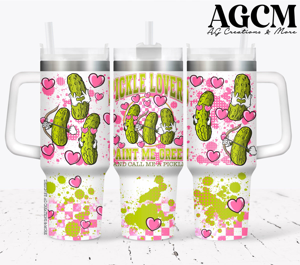 40oz Pickle Lover Tumbler Digital Png