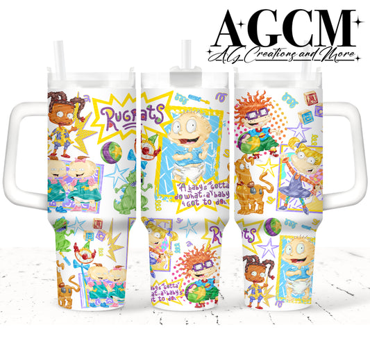 90s Baby's 40oz Tumbler Digital