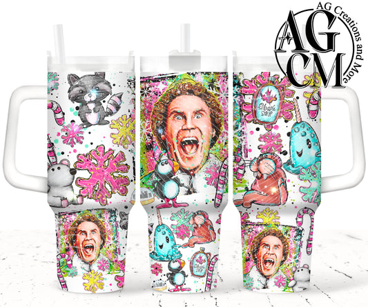 Ninny Muggins 40oz Tumbler Digital Png