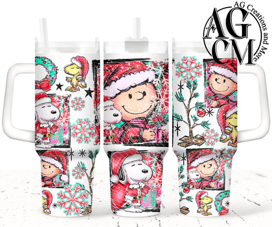 Charlie Christmas 40oz Tumbler Digital Png