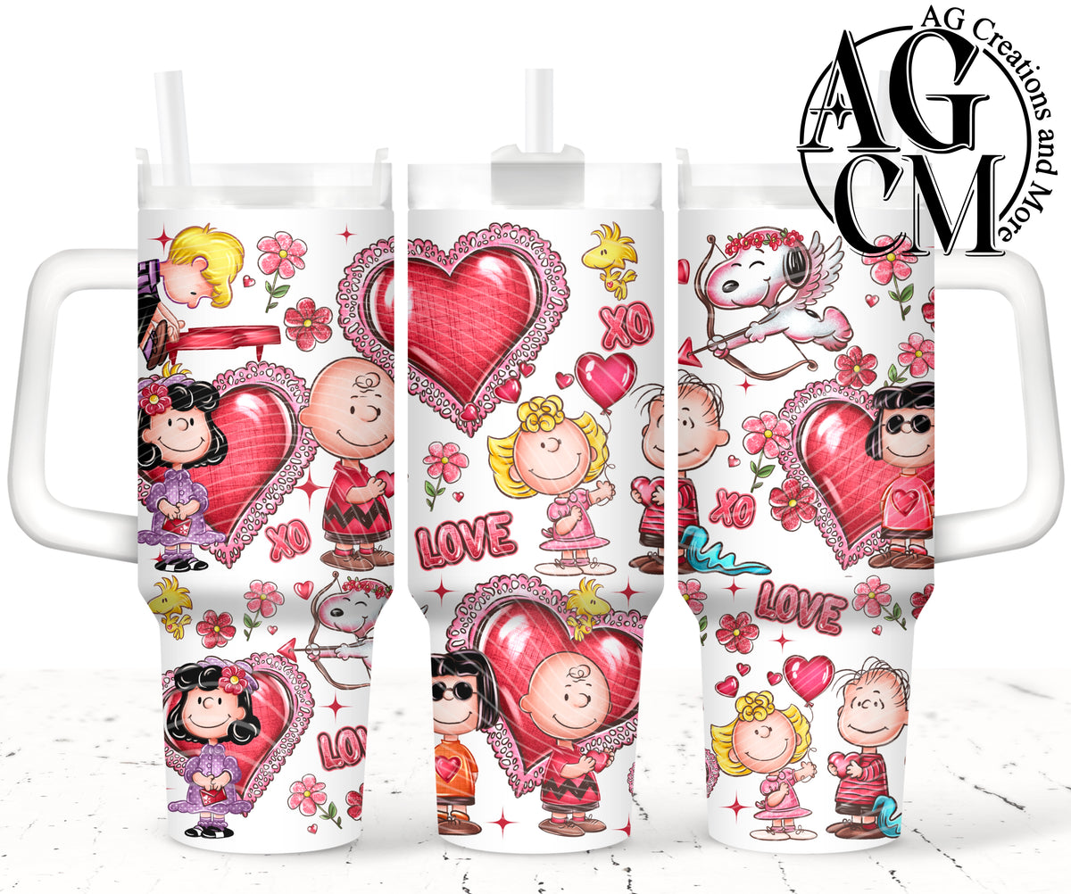 Valentine 40oz Tumbler Digital Png