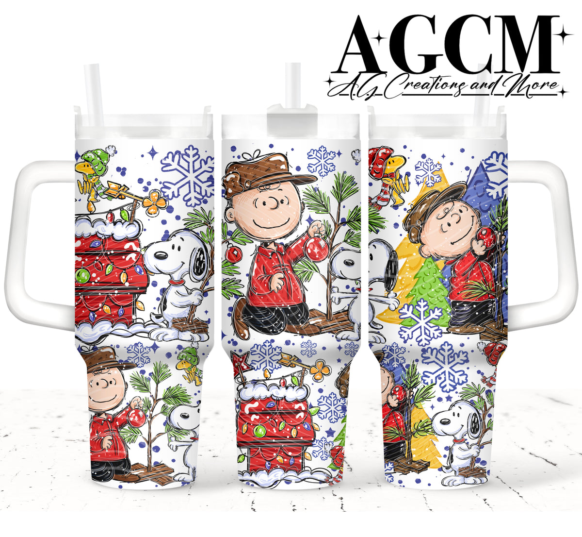 CB Christmas Tree 40oz Tumbler Digital
