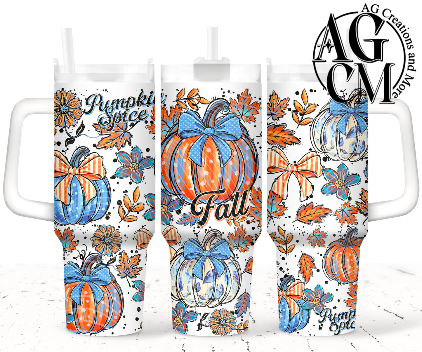 Pumkpin Spice 40oz Tumbler Digital Png