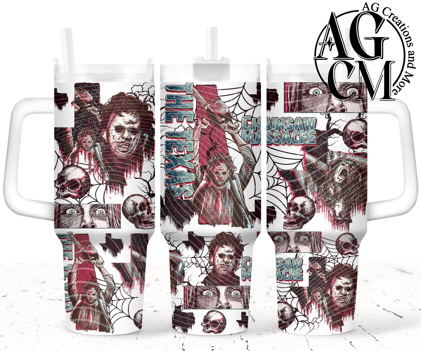 Texas Chainsaw 40oz Tumbler Digital Png