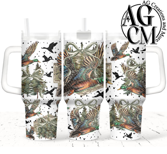 Mallard Green Bow  Bow 40oz Tumbler Digital