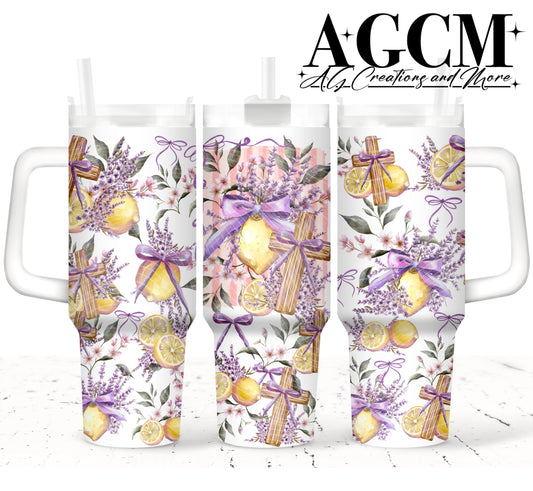 With Jesus Life is Zestful 40oz Tumbler Digital