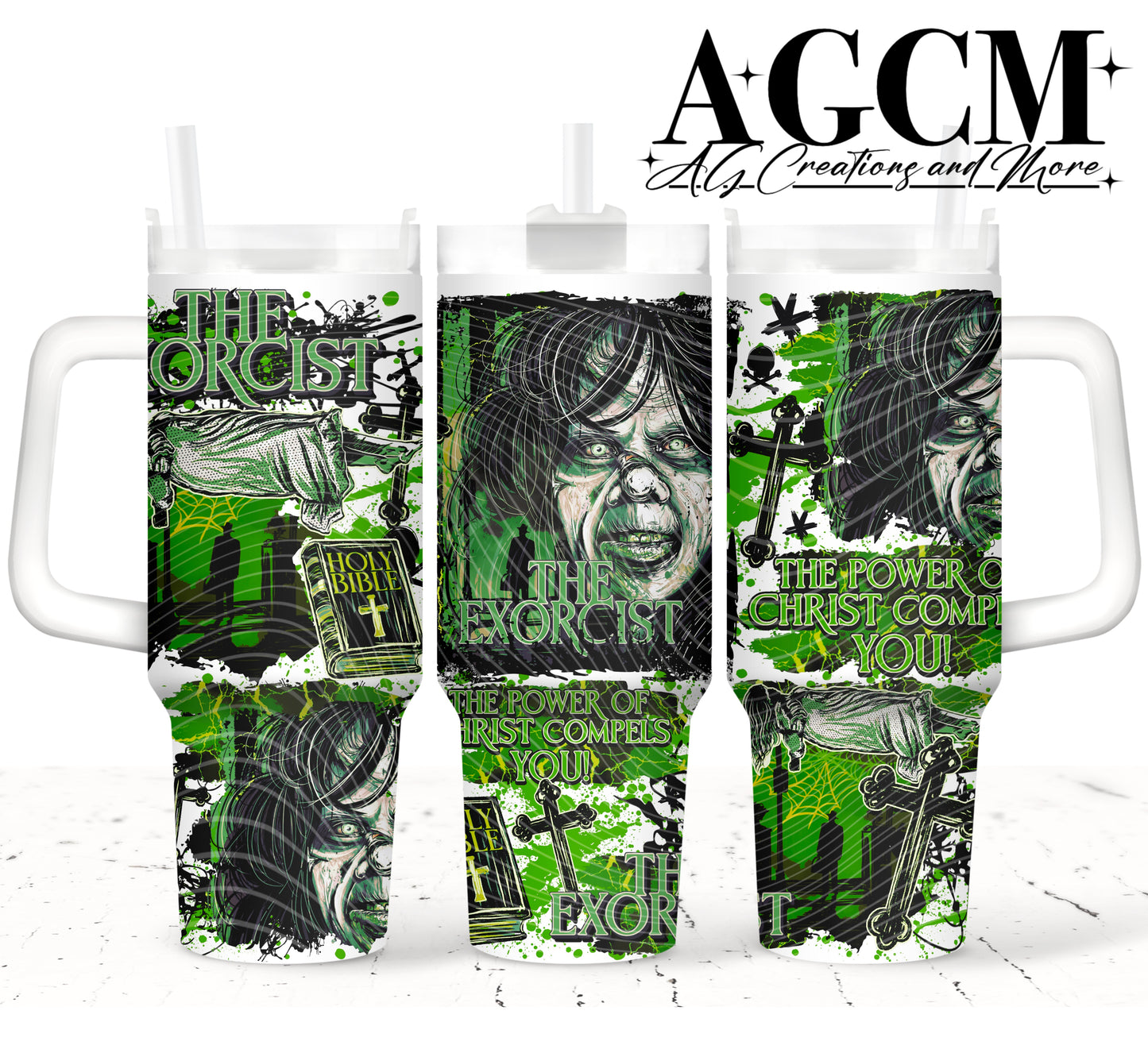 Possessed Girl 40oz Tumbler Digital