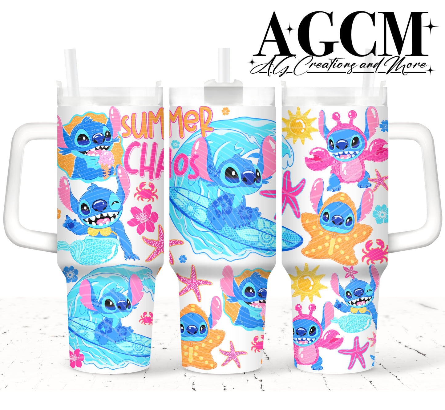 Summer Chaos 40oz Tumbler Digital
