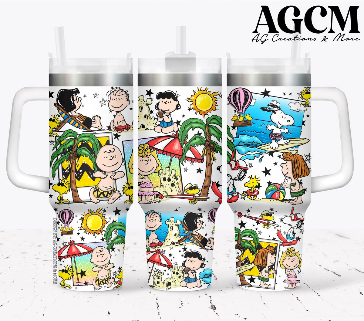 Summertime 40oz Tumbler Digital Png