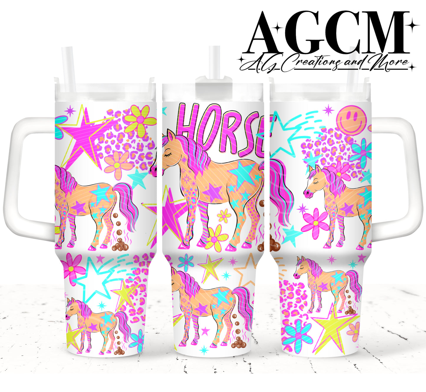 Horse Sh** 40oz Tumbler Digital