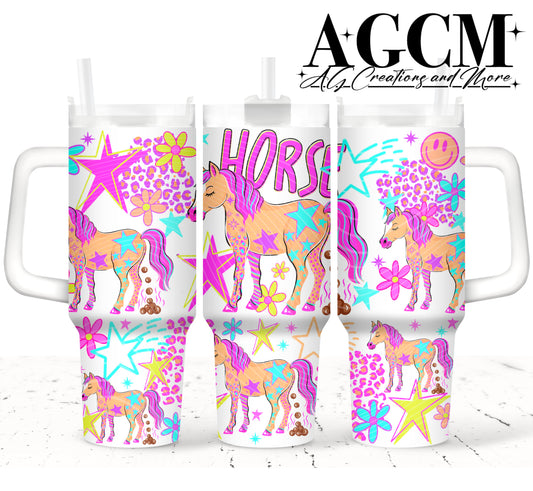 Horse Sh** 40oz Tumbler Digital