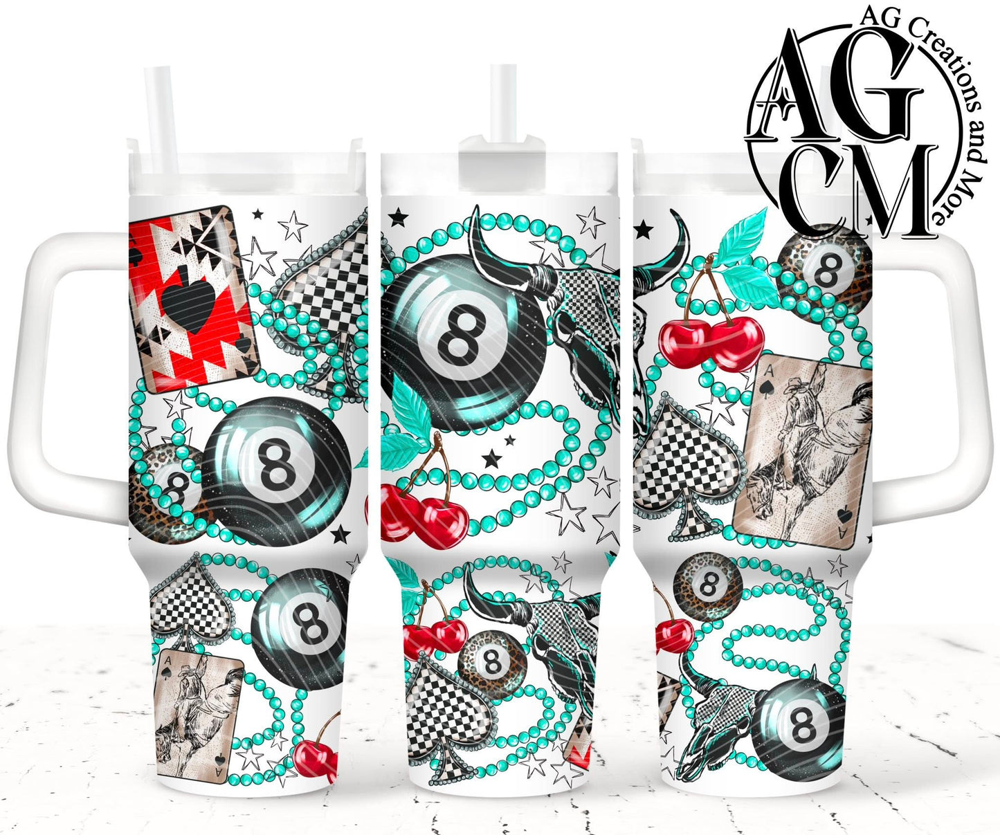 Lucky Girl 40oz Tumbler Digital Png