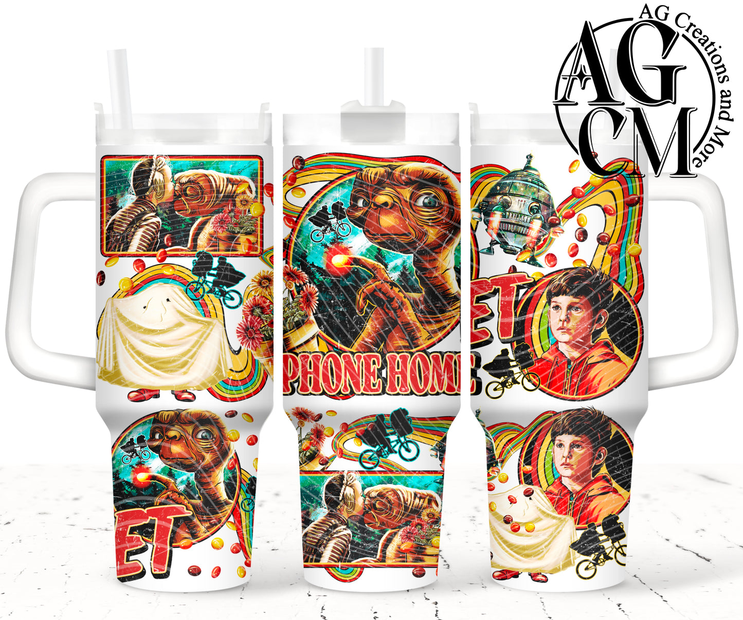 Phone home, 40oz Tumbler Digital Png