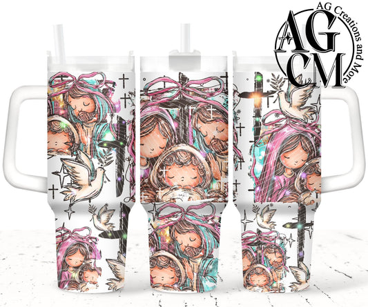 Baby Jesus  40oz Tumbler Digital Png