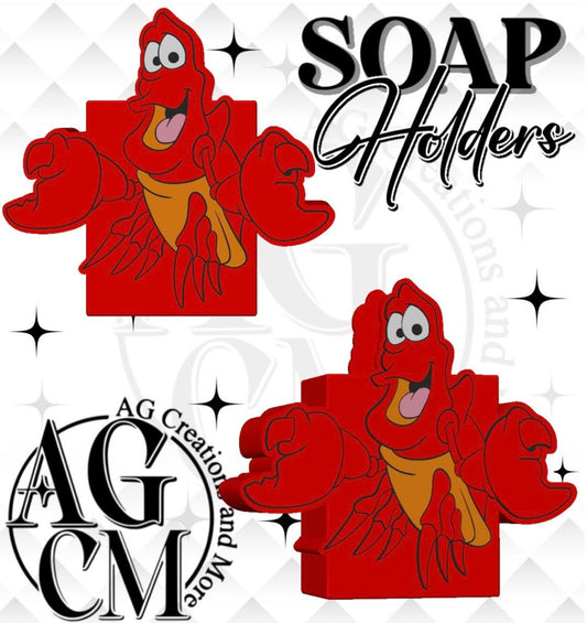 Red Crab 3D Soap Holders STL / 3MF Files