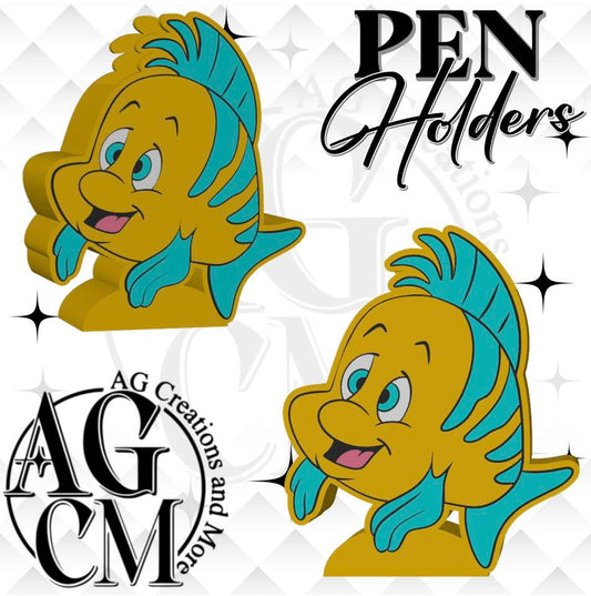 Yellow Fish 3D Pen Holder 3MF / STL File