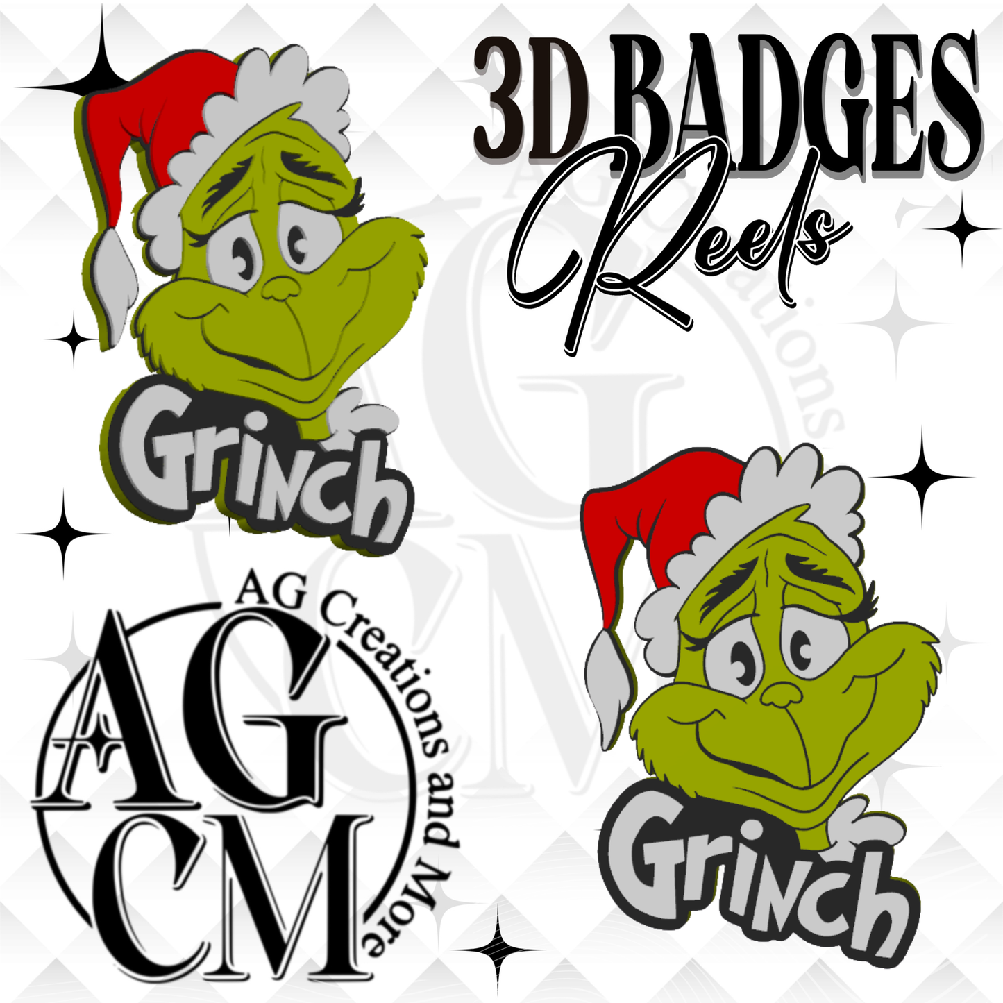 Green Man 3D Badges/ Reels (wholesale)