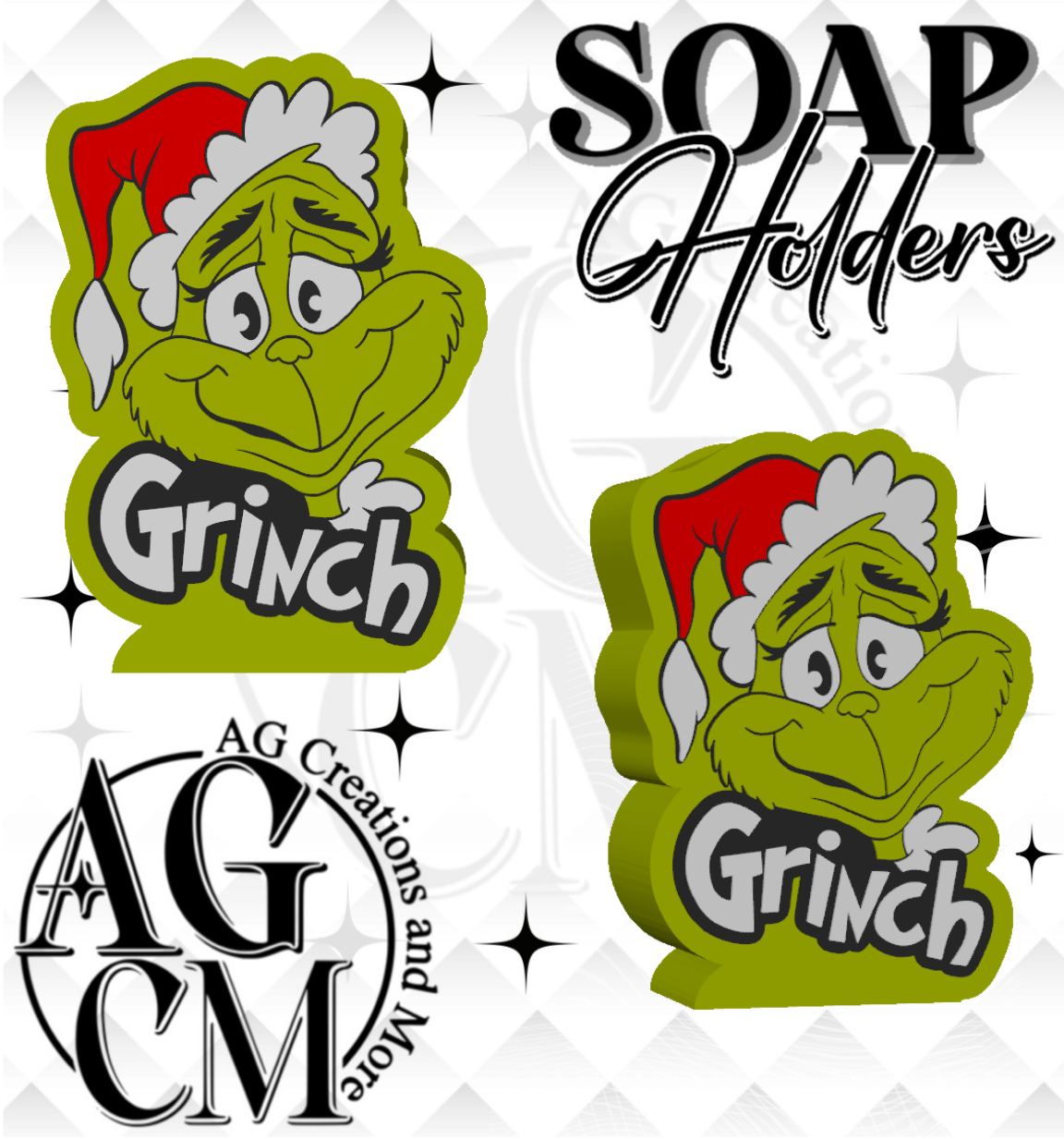Green Man 3D Soap Holders (wholesale)