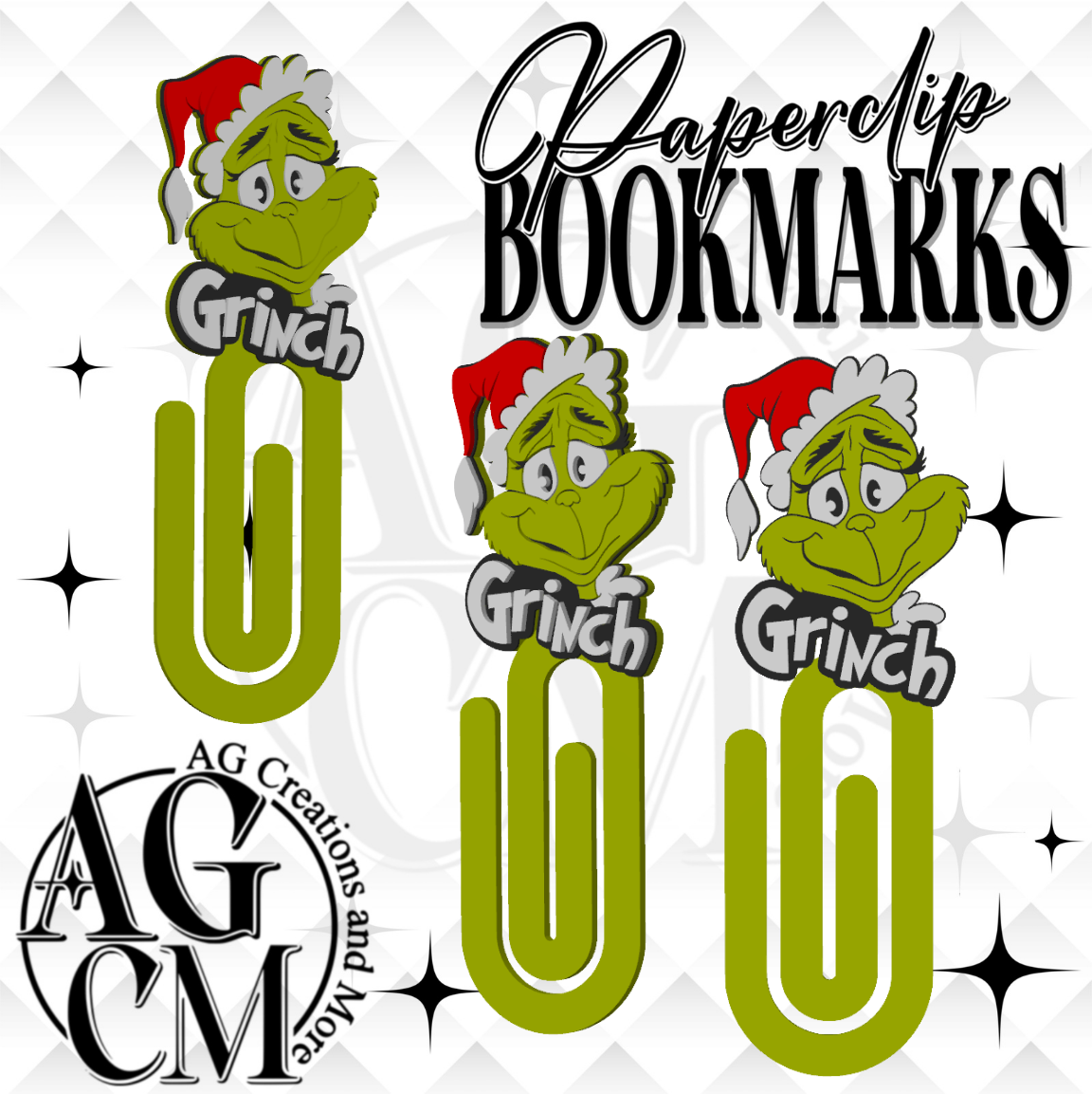 Green Man 3D Paperclip / Bookmarks (wholesale)