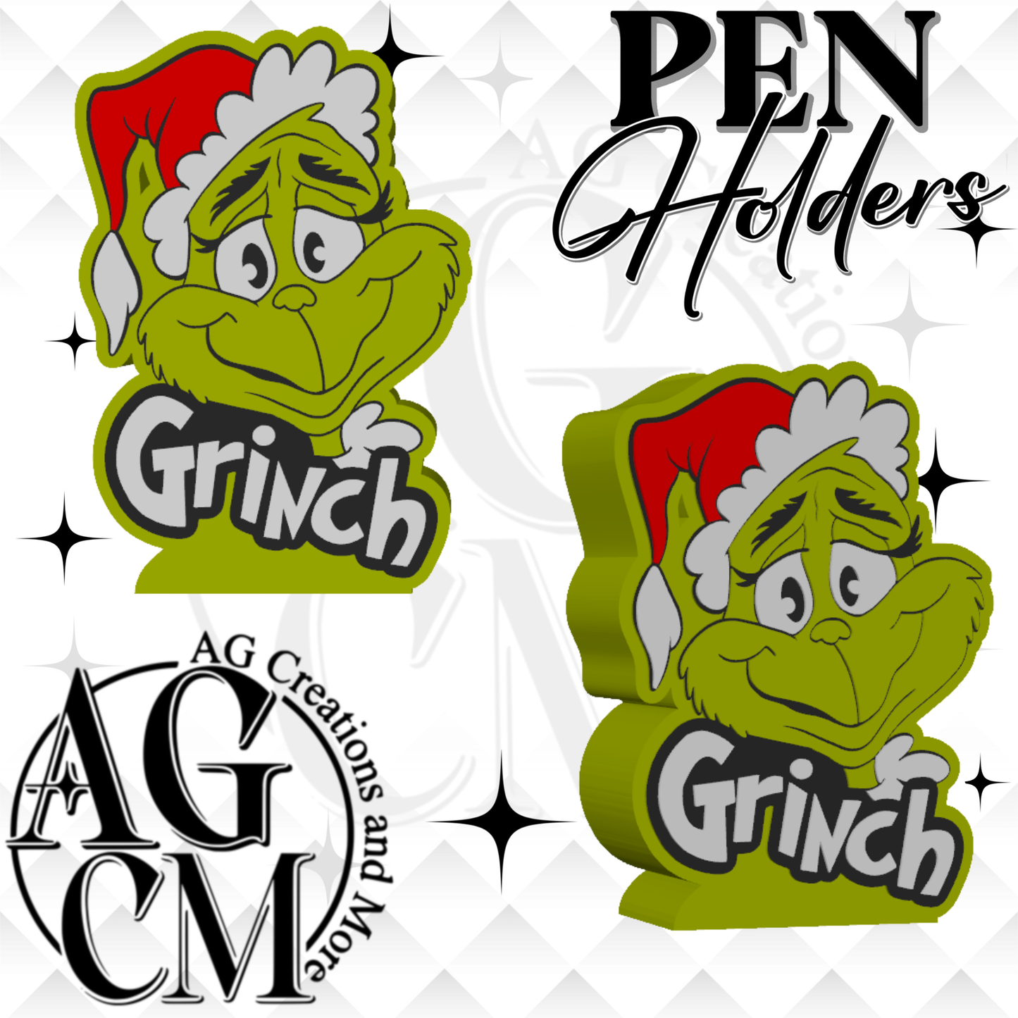 Green Man 3D Pen Holders (wholesale)