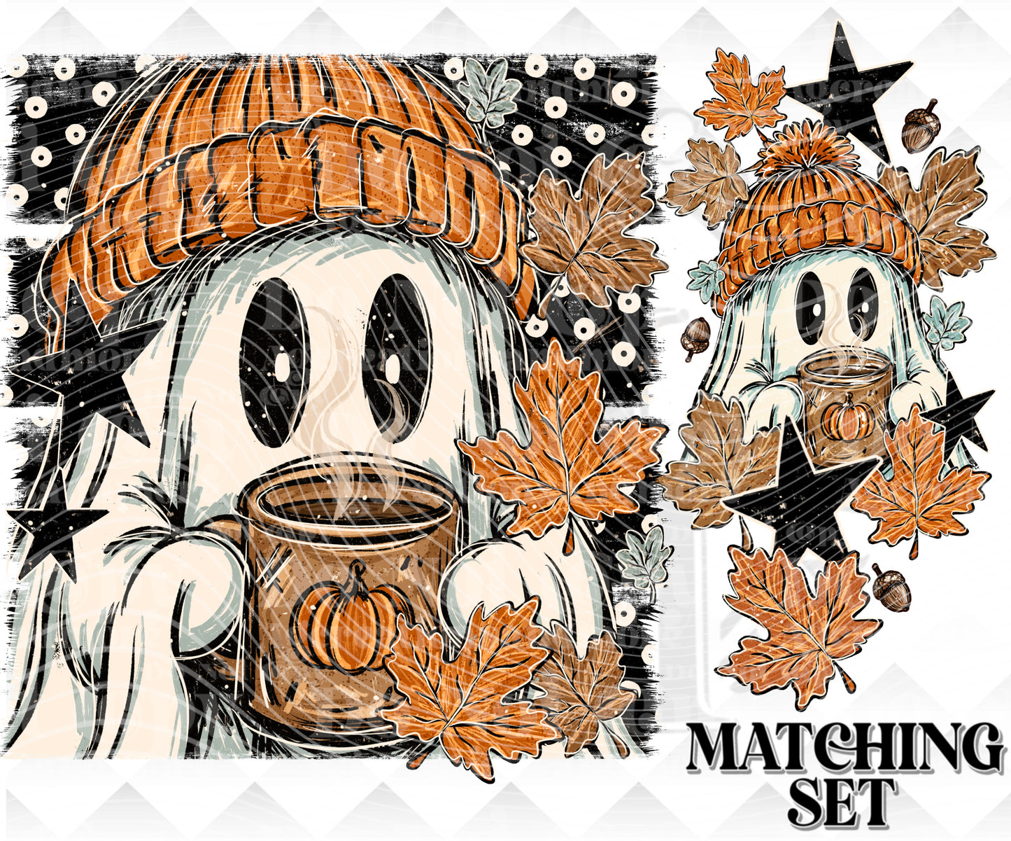 Pumpkin Spice Ghost Download png design
